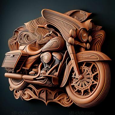 3D мадэль Harley Davidson Street Glide (STL)